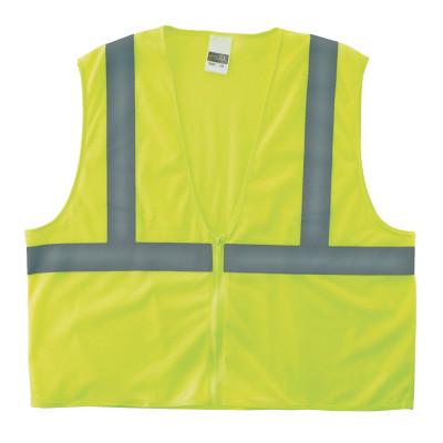 Anchor Brand Class 2 Economy Safety Vests with Zipper Closure