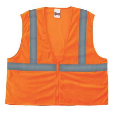 Anchor Brand Class 2 Economy Safety Vests with Zipper Closure