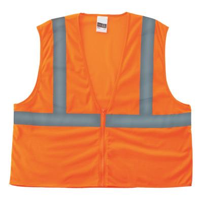 Anchor Brand Class 2 Economy Safety Vests with Zipper Closure