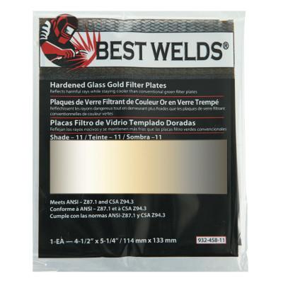 Best Welds Hardened Glass Gold Filter Plates