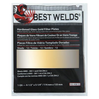 Best Welds Hardened Glass Gold Filter Plates