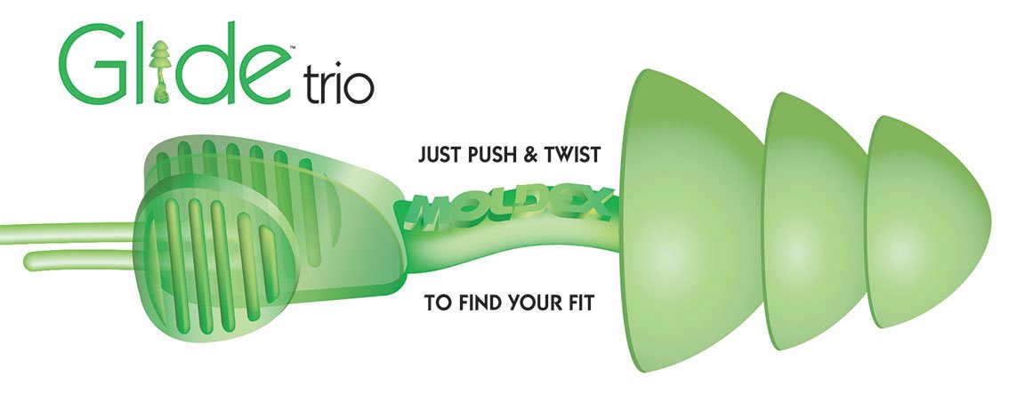Glide® Trio Reusable Earplugs